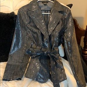 Shimmery denim jacket